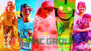 MÀU NÉM CHỤP KỶ YẾU COLOR ME RUN AN TOÀN SỨC KHỎE