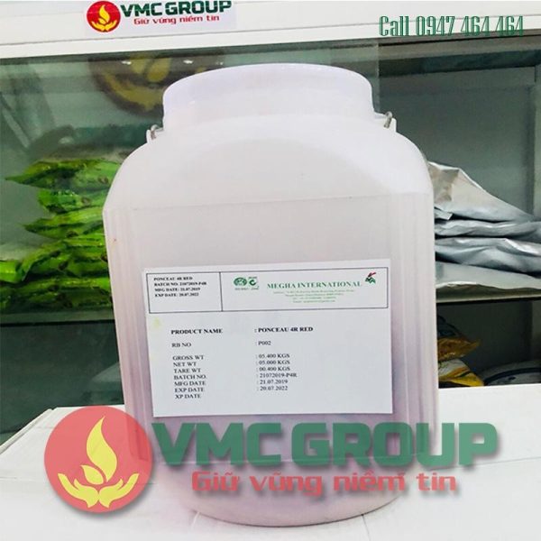 PONCER 4R MÀU ĐỎ THỰC PHẨM VMC