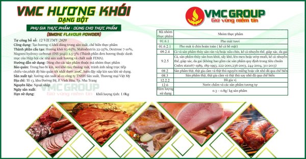 HƯƠNG XÔNG KHÓI BỘT VMC