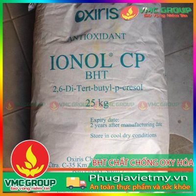 Công dụng của phụ gia BHT trong thực phẩm 