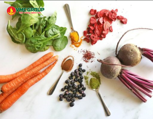 Màu thực phẩm giúp tạo màu sắc bắt mắt cho sản phẩm